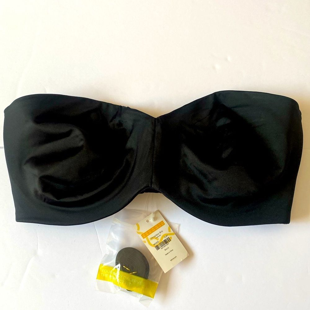 Delimira Strapless Underwire Bra – Black 38E NWT